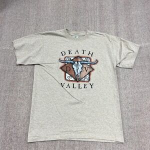 Vintage Death Valley Shirt Mens Large Brown 90s National Park California